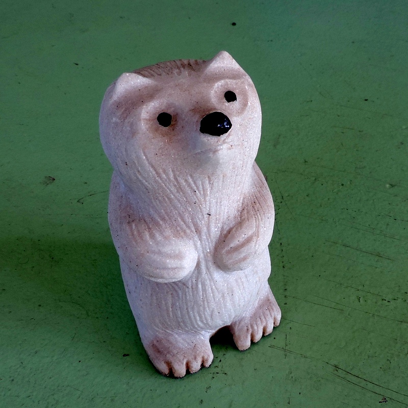 Kleiner Bär weiss Skulptur kaufen schweiz