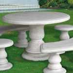 Tisch rund Maniva Beton Gartentisch