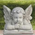 Aufsatz Engel ''leise'' Grab Friedhoffigur