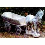 Pferd mit Wagen  Garten-Deco kaufen