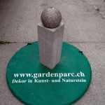 Säule mit Kugel Wasserspiel - Granit