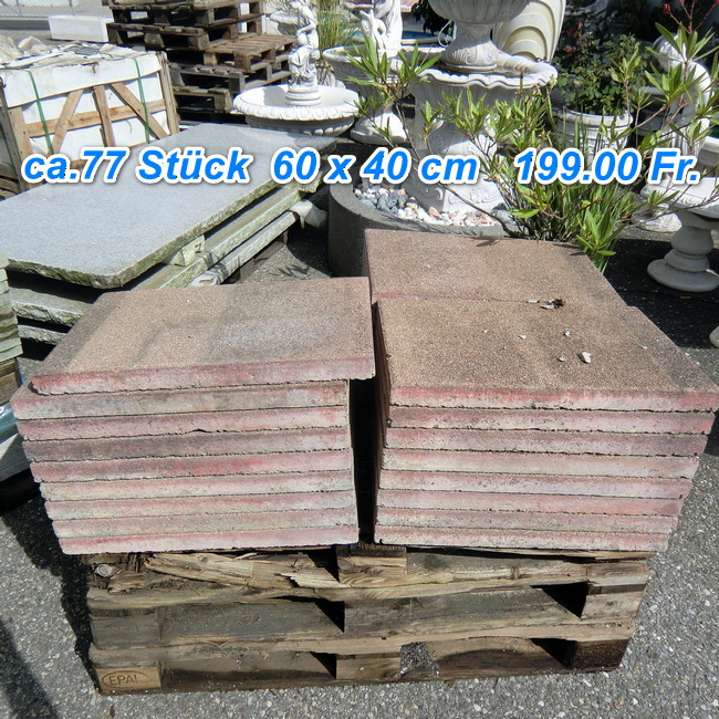 Gartenplatten Occasion Beton Sale