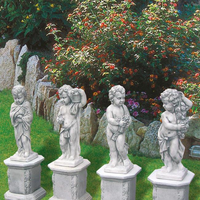 Gartenfiguren vier Jahreszeiten klein