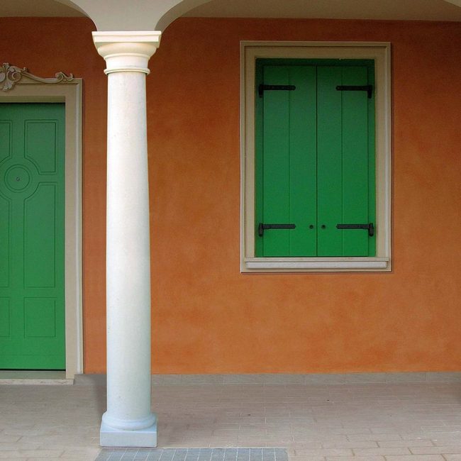 Säule Kreta mit Kapitell Steinguss kaufen