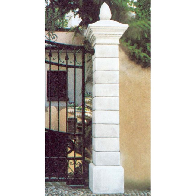 Pfeiler für Gittertor Steinguss