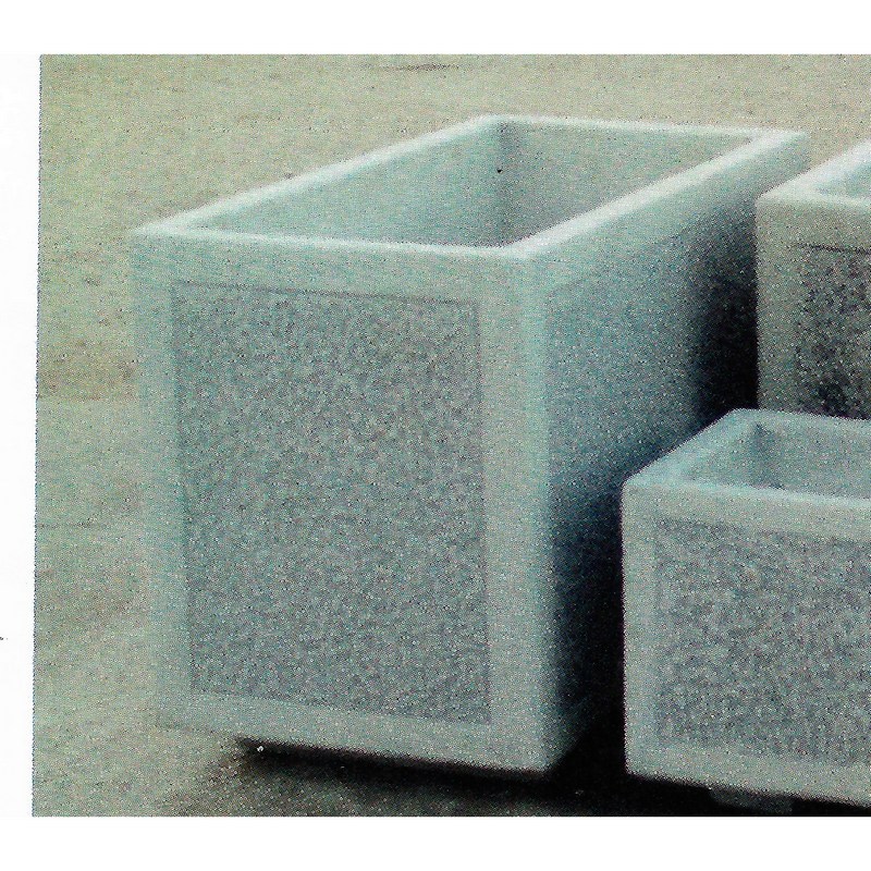 Blumentrog rechteckig Beton Winterfest Blumentrog rechteckig Beton Winterfest