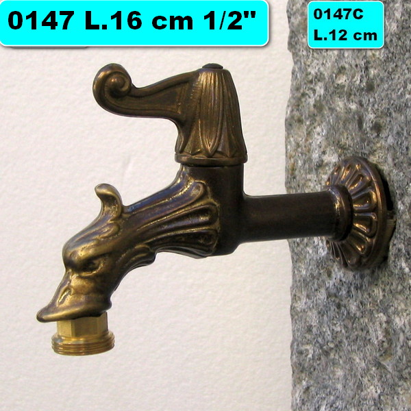 Wasserhahn Garten 1/2'' mit Rosette