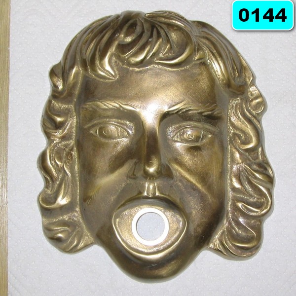Maske  1/2'' Mädchenkopf Wandrosette