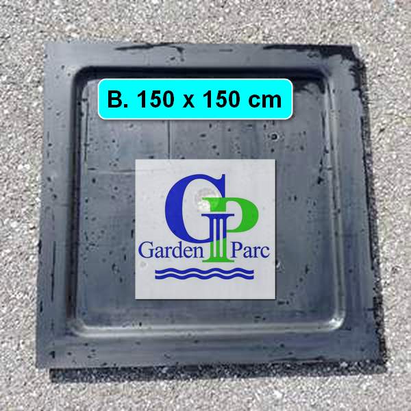 Teichbecken-Deckel quadratisch B.150X150 Teichbecken-Deckel quadratisch B.150X150