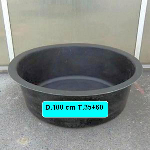 Teichbecken-sprinbrunnen rund D.100 cm GFK