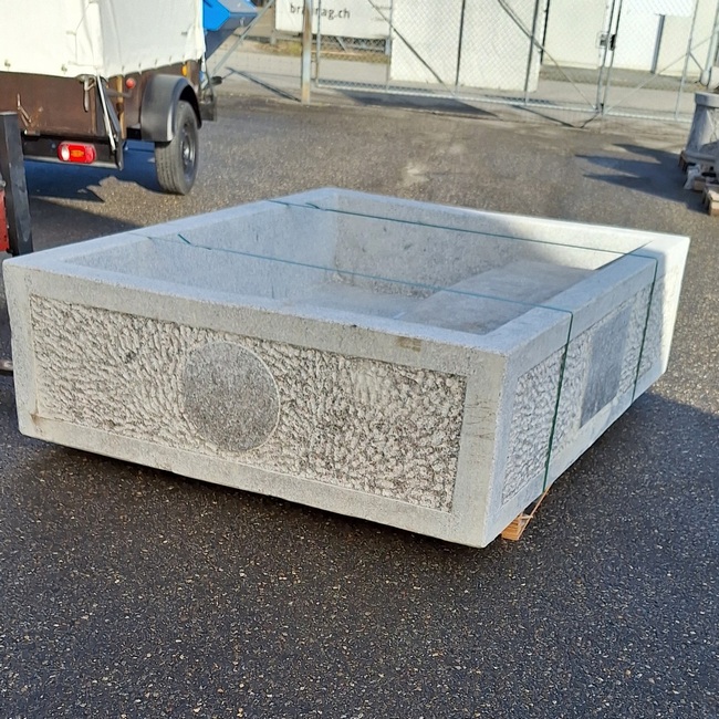 Granittrog rechteckig gross Brunnen
