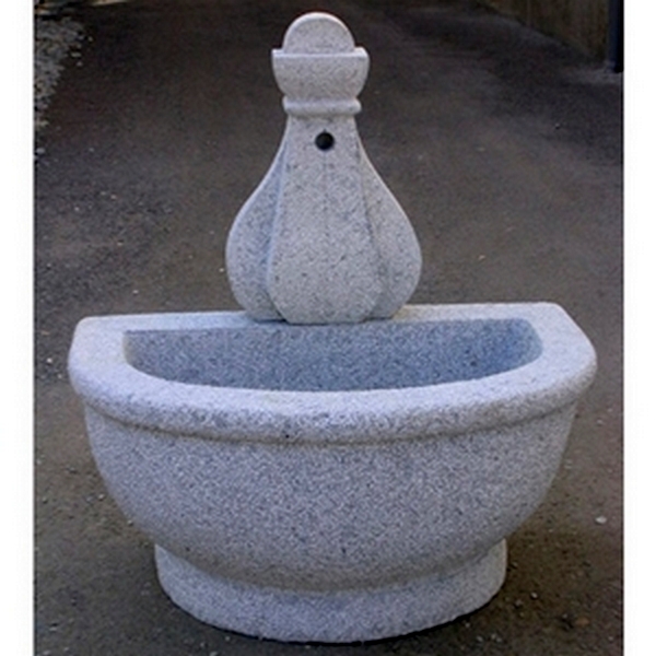 Wandbrunnen Aletschhorn halbrund