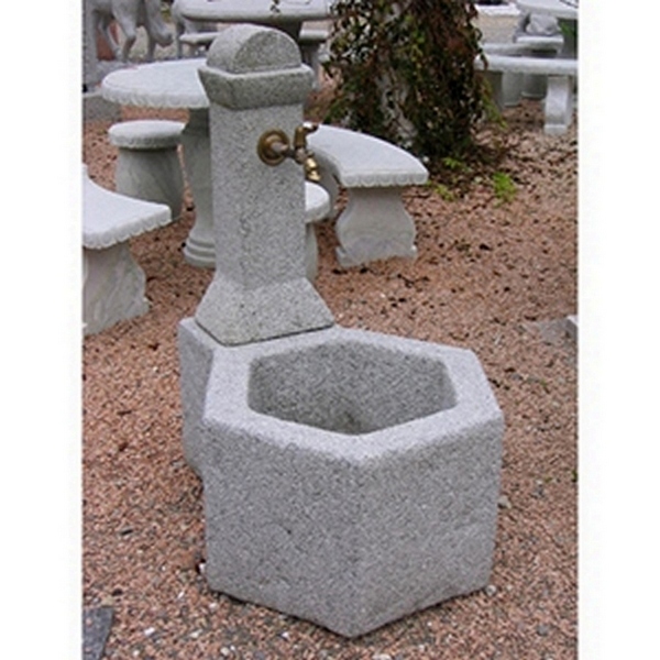 Gartenbrunnen Piz Bernina sechseckig Gartenbrunnen Piz Bernina sechseckig