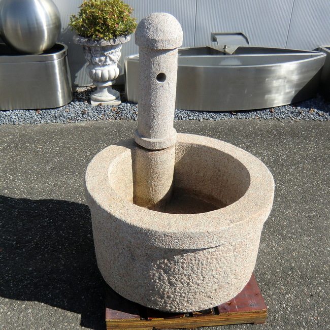 Gartenbrunnen mit Säule Granit kaufen