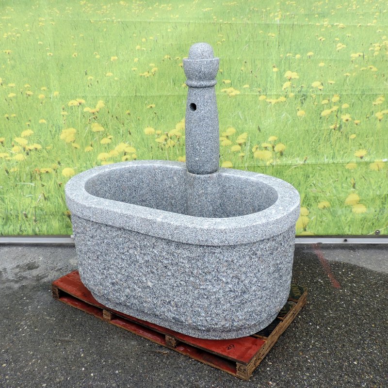 Gartenbrunnen-Naturstein oval Albis