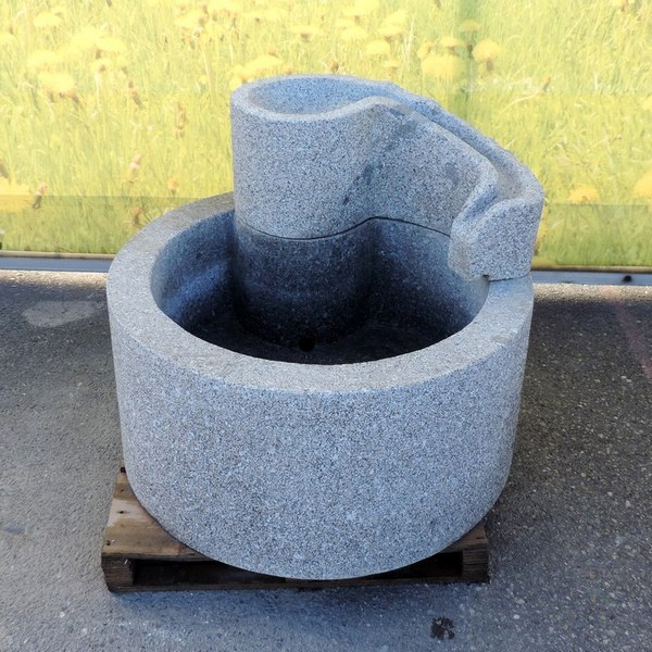 Zierbrunnen - Granit modern rund kaufen