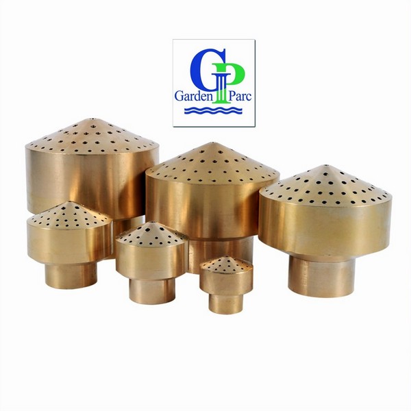 Vulkan-Düse Springbrunnen Fontäne Teich