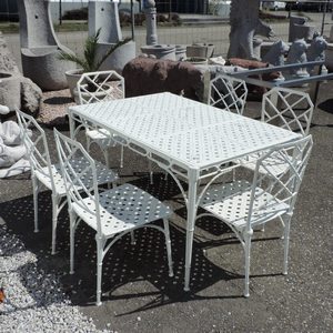 Gartentischgarnitur Occasion Alu. Gartentischgarnitur Occasion Alu.