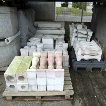 Säulen Baluster Handlauf Weissbeton