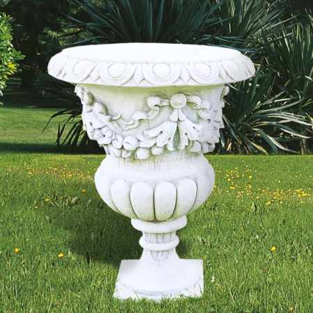 Blumenvase mit Früchteornament