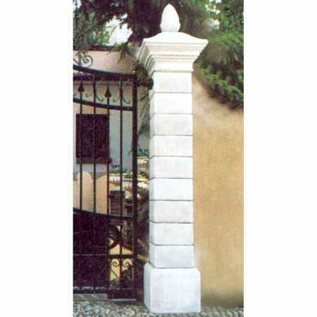 Pfeiler für Gittertor Steinguss