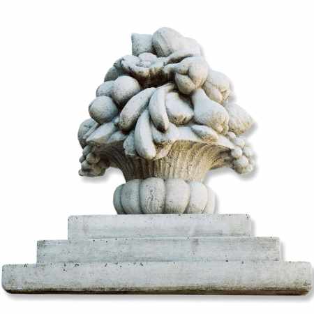 Säulen-Aufsatz Früchtekorb Beton