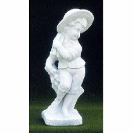 Gartenfigur Knabe Winter günstig kaufen