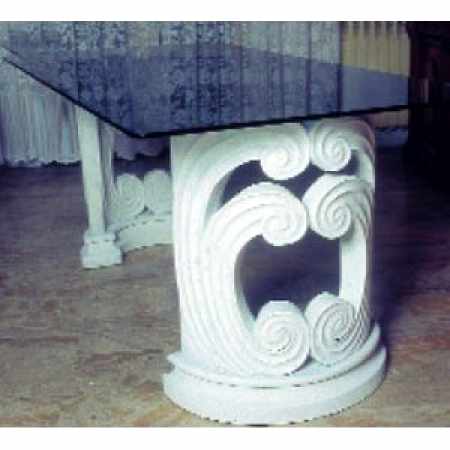 Sockel halbrund für Glasplatte kaufen