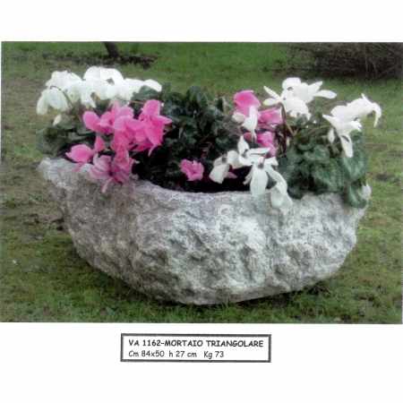 Blumentopf Mörserform eckig Brunnentrog