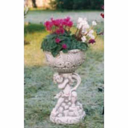 Blumenschale mit knabe Sommerblumen