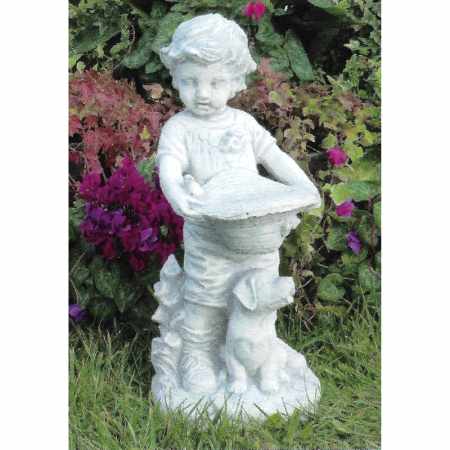 Mädchen mit Hund skulptur kaufen