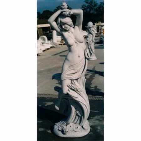 Gartenfigur Mädchen mit Rose gross Kaufen