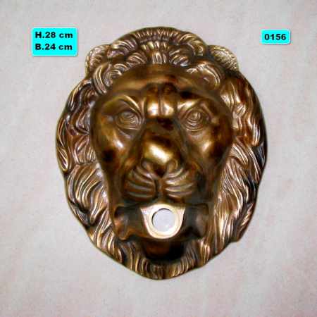 Maske Löwenkopf gross Rosette antik