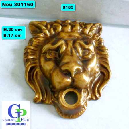 Wasserhahn in Löwenkopf-Form Rosette
