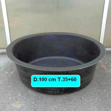 Teichbecken-sprinbrunnen rund D.100 cm GFK