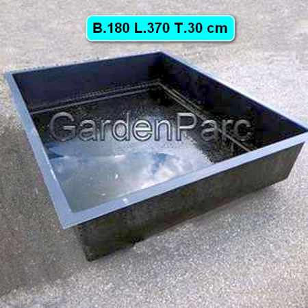 Teichbecken rechteckig B.180 L.370 T.30cm