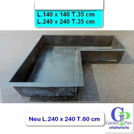 Winkelwanne  Gartenteich Springbrunnen