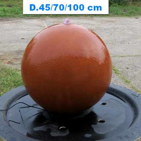 Kugel Corton Gfk Gartenteich