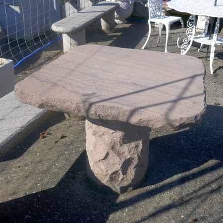 Gartentisch Roter Sandstein Steintisch