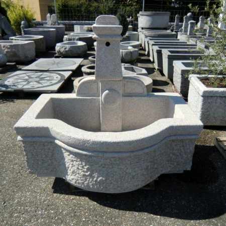 Gartenbrunnen - Granit Vierblatt