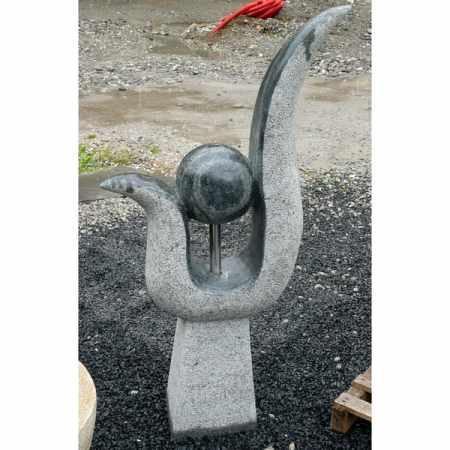 Wasserspiel Basalt modern Naturstein