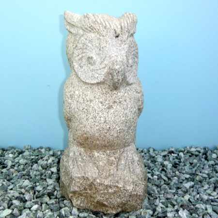 Eule auf Stein Joy Gartenfigur Granit