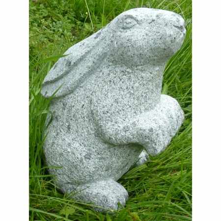 Steinhase Schnuffel Gartendekor-stein