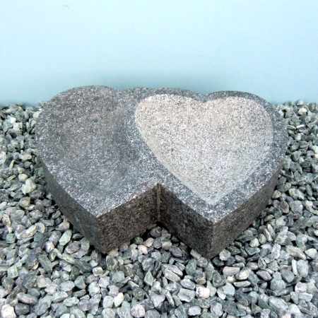 Vogelbad Herz Duo Gartendekor-Deco