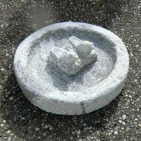 Vogelbad mit 2 Vögel Granit Kaufen