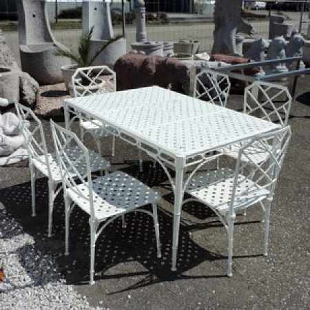Gartentischgarnitur Occasion Alu.