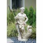 Figur Neptun Garten Steinguss