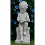 Gartenfigur Schülerin am Lesen kaufen