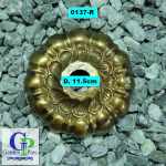 Wasserhahnen-Rosette  antik Messing