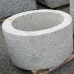 Runder Trog Brunnentrog-Granit